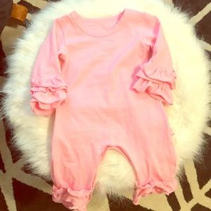 Posh peanut 6-9 Month One Piece ruffle